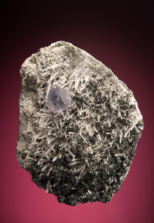 FLUORITE with QUARTZ and TETRAHEDRITE